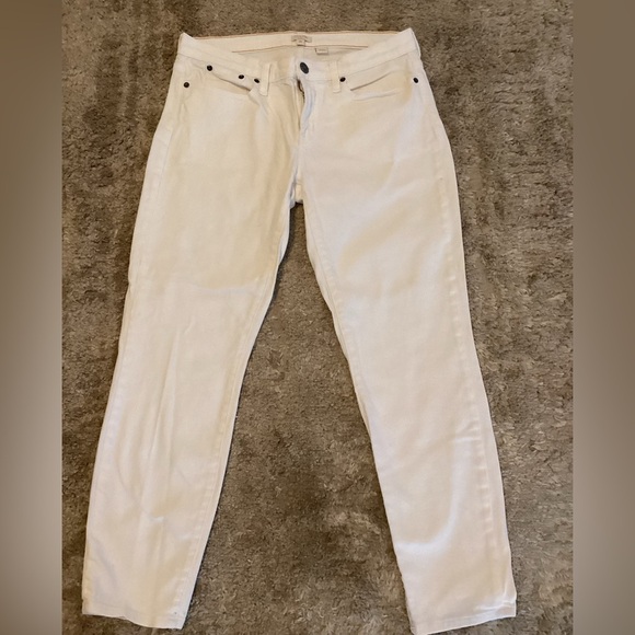 J.Crew stretch white jeans-SZ 30 - Picture 2 of 4